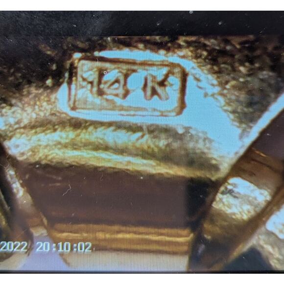 Estate Milor Italy 14K Yellow Gold Textured Link Bracelet 9.49g 8” Made in Italy - Picture 5 of 7